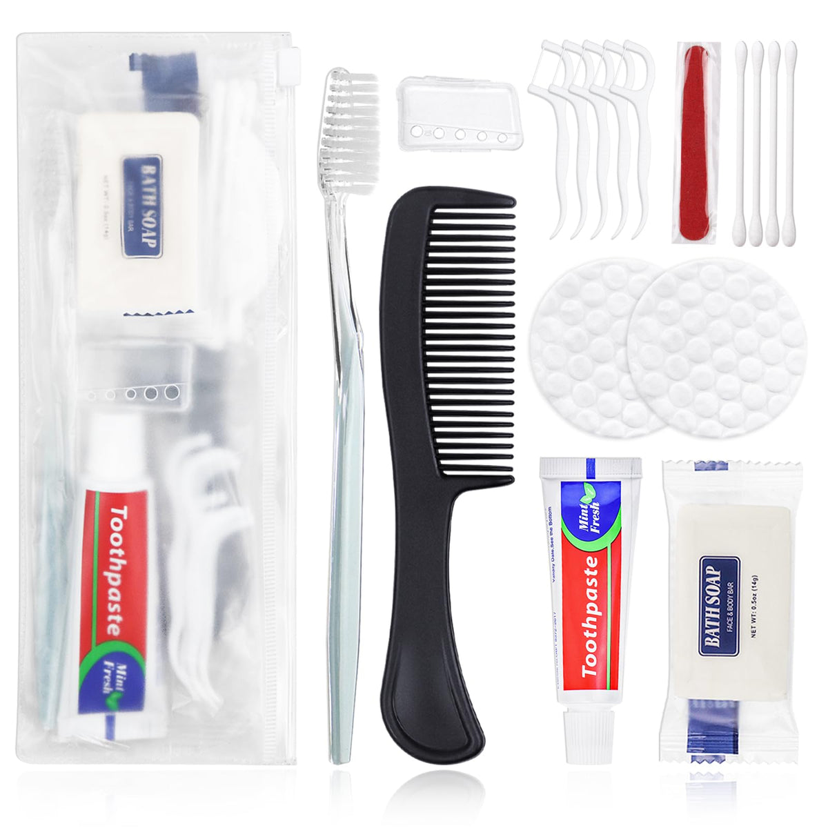 50 Sets Personal Hygiene Kit Bulk Disposable Toothbrushes - HQSLsund Official Imagery - 8