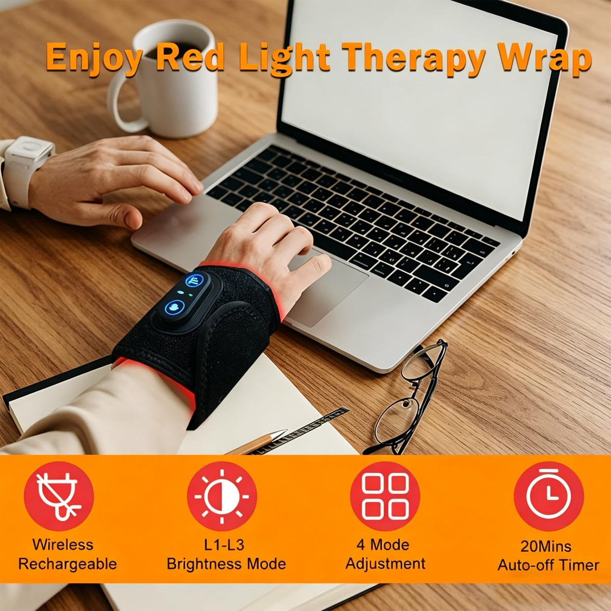 Carpal Tunnel for Kovarias Therawrap Red Light Therayp 3 - CBDYWVR Official Imagery - 3
