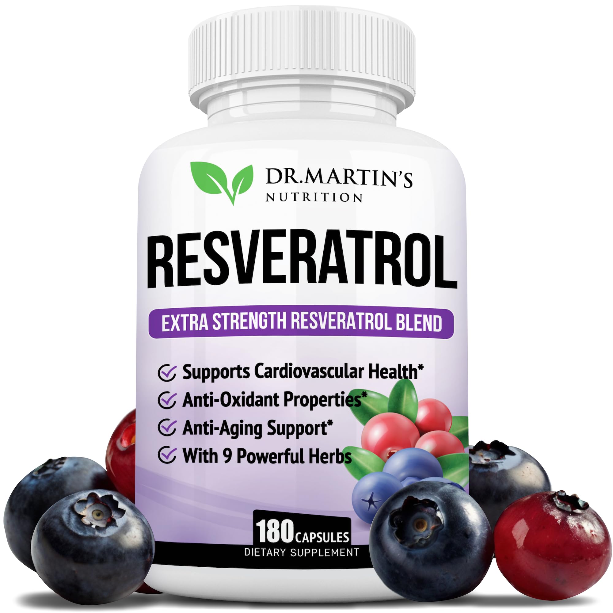 Extra Strength Resveratrol 1568mg - 180 Capsules - 3 Months - Product Imagery