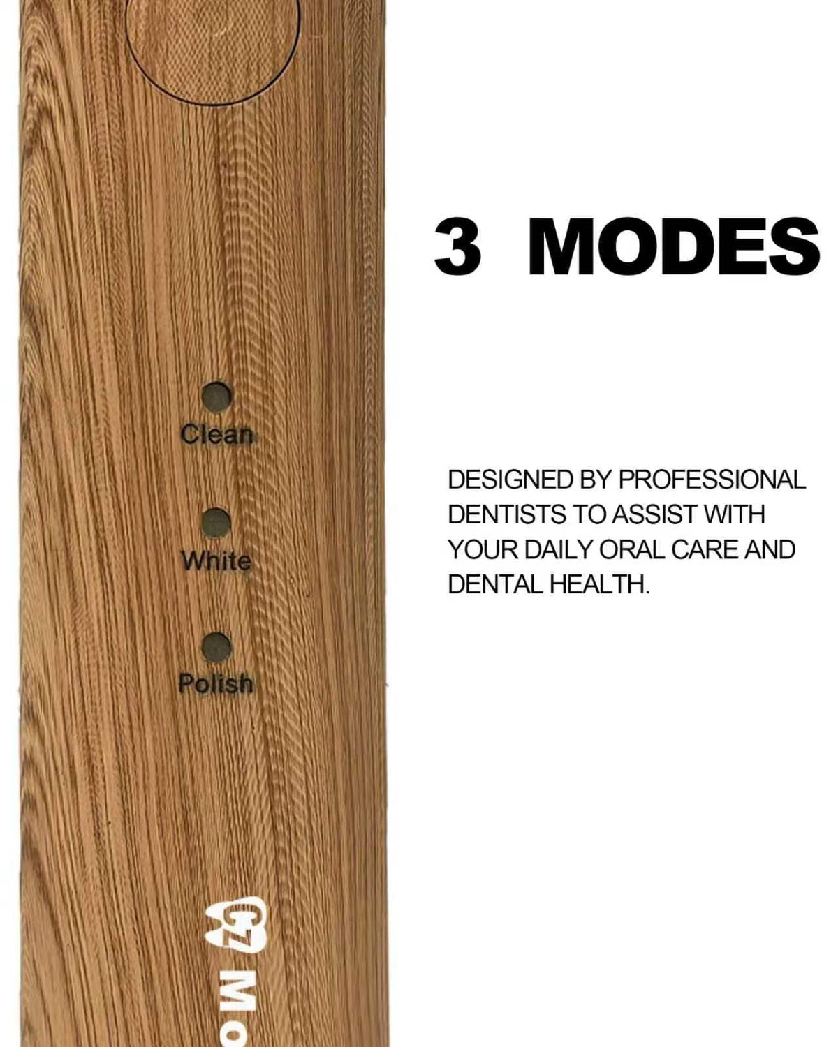 Bamboo Electric Toothbrush 6 Replaceable Bamboo Brush Heads - CzMouthPro Official Imagery - 6