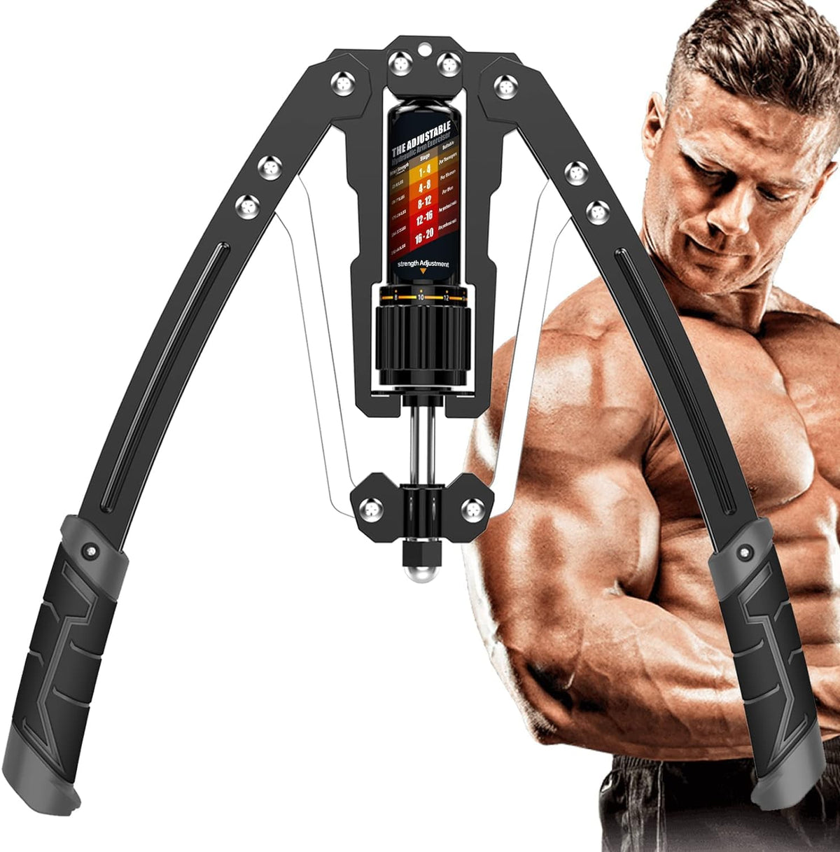 EAST MOUNT Twister Arm Exerciser - Adjustable 22-440lbs Hydraulic Power, Home Chest Expander, Shoulder Muscle Training F