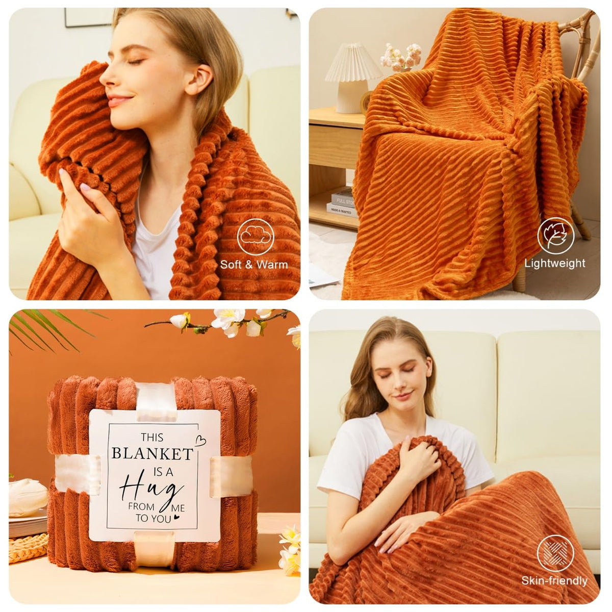 Cozy Fall Gifts Basket for Women Unique Birthday Gifts for - Haibeot Official Imagery - 4