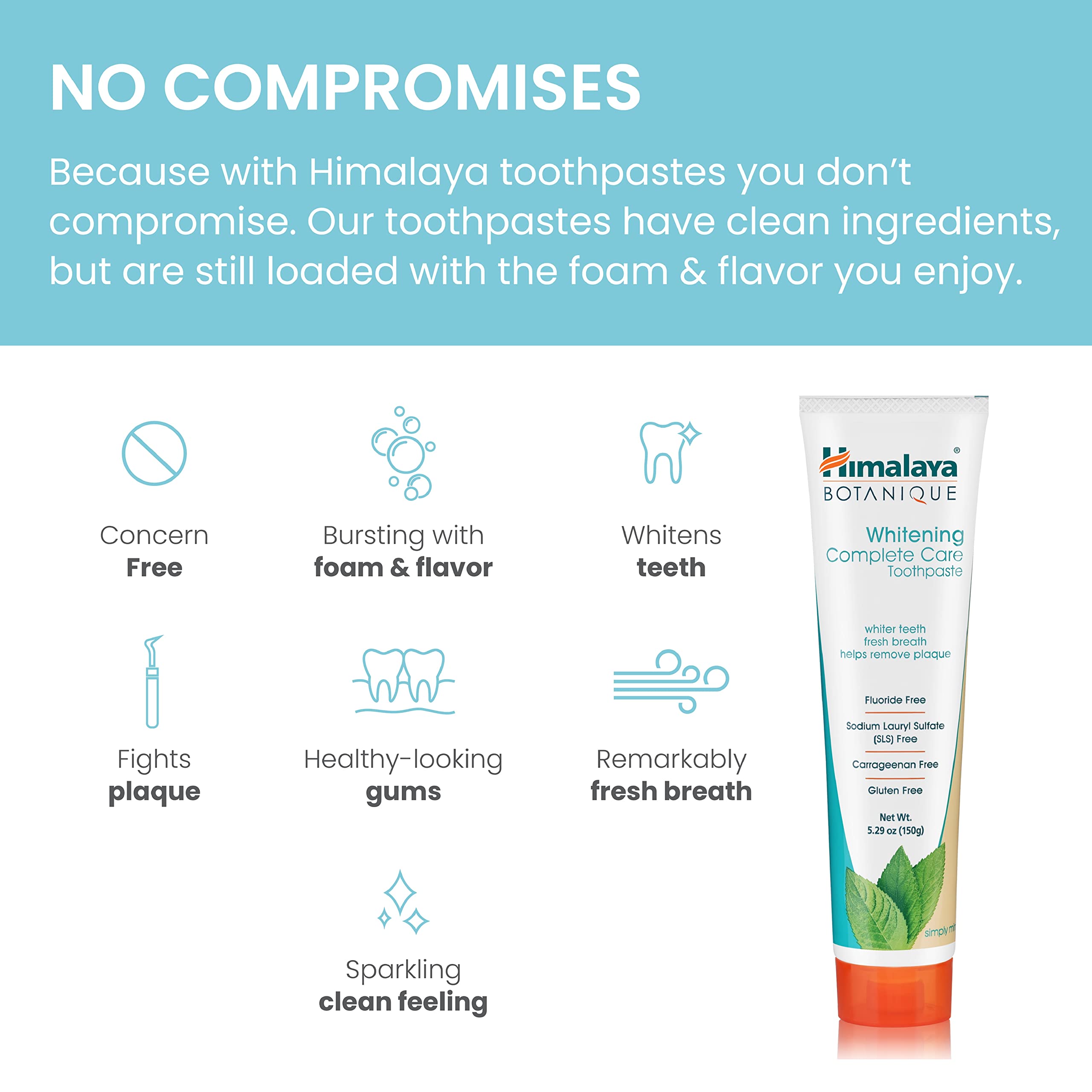 Himalaya Botanique Whitening Toothpaste 4-Pack 5.29oz