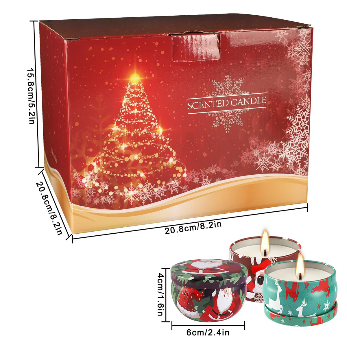 YOROXRG 36 Pack Christmas Scented Candles Gift Set 2 5oz - YOROXRG Official Imagery - 8
