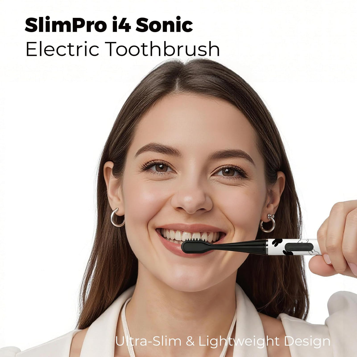MIPOW x Miffy Brush GO i4 Electric Toothbrush & Mini Water Flosser Combo - Slim Rechargeable, Ceramic Dock, Travel Case,
