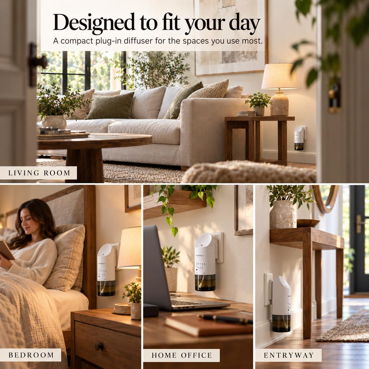 Waterless Diffuser Plug in Wall 160mL Home Scent Diffuser - XunliAero Official Imagery - 8