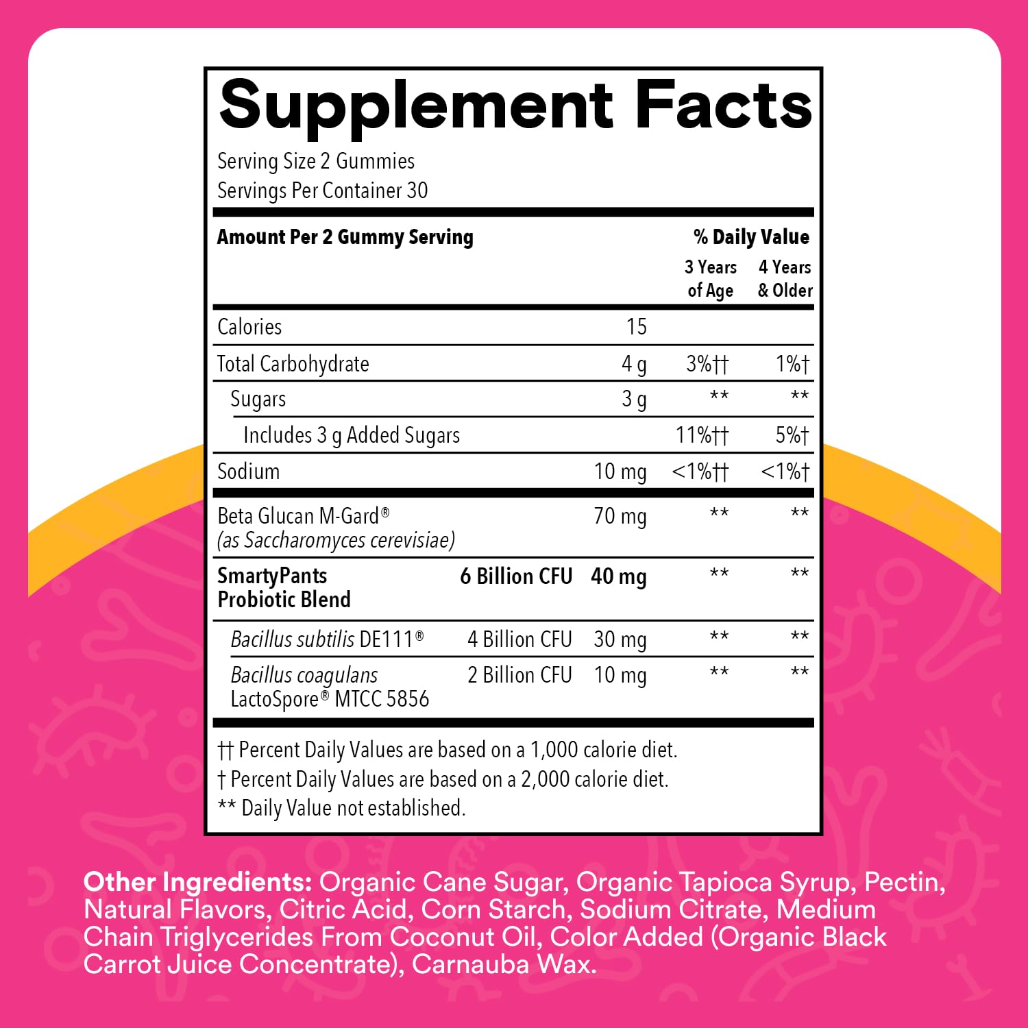 SmartyPants Kids Probiotic & Prebiotic Gummies 60 Ct