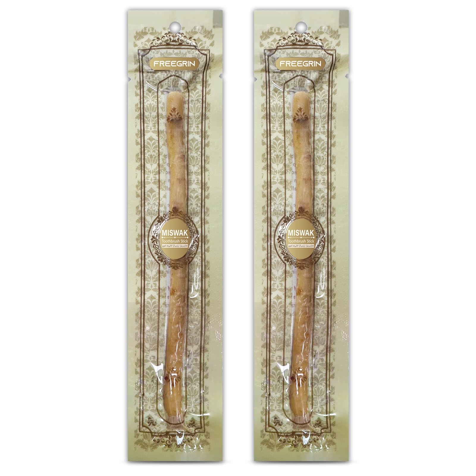 Miswak Sticks for Teeth Pack of 2 - Vacuum Sealed Traditional - Product Imagery