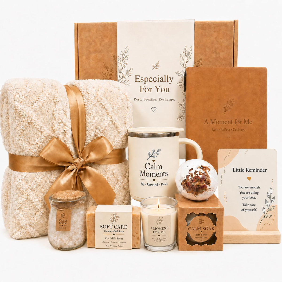 Orlithia Self Care Gift Basket for Women, Birthday Gift Box, Brown – product photo (Sets &amp; Kits)