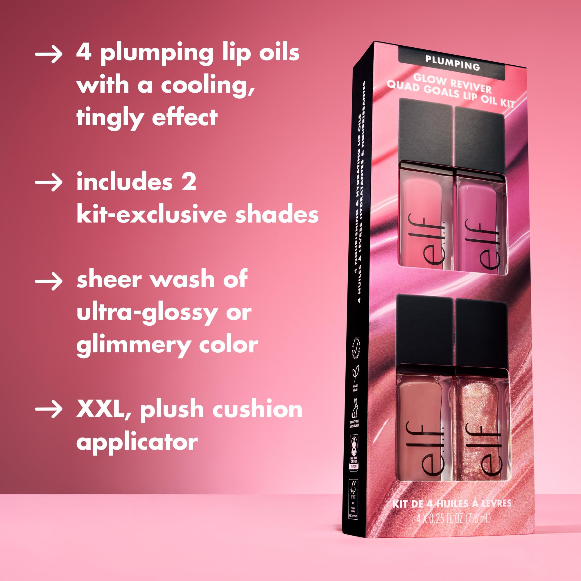 e.l.f. Glow Reviver Plumping Lip Oil Kit