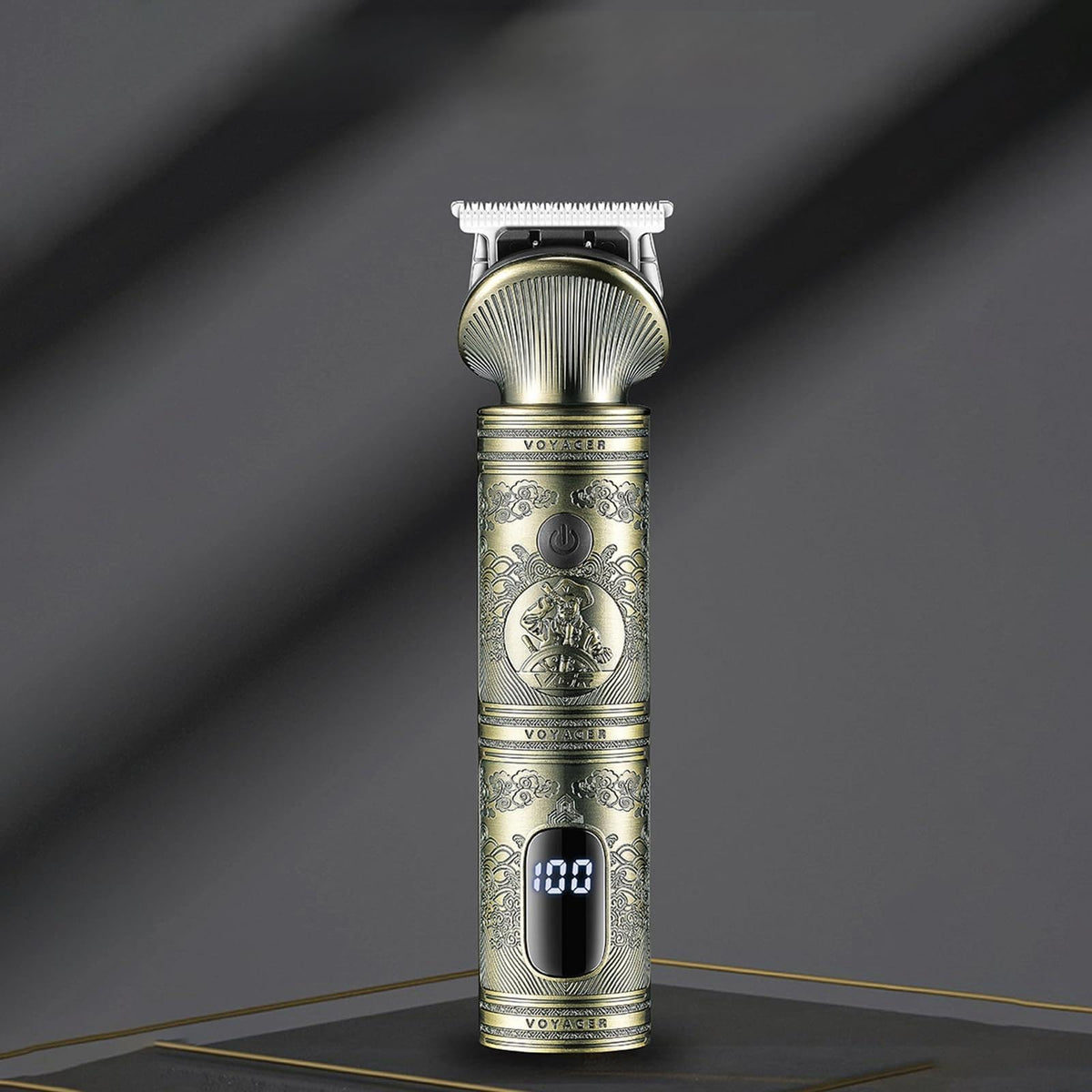 Dioche Retro Engraving All Metal Hair Clipper LED Display Fast Cutting Shaving Haircut Professional Styling for Men Cord