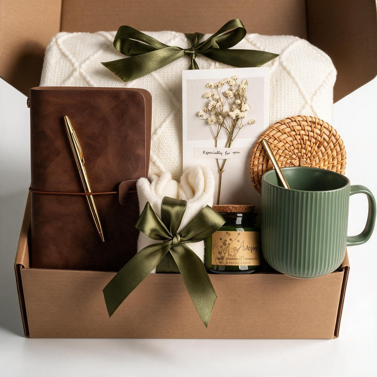 Anforsun Birthday Gifts for Women, Self Care Gift Baskets Care Package, Thank You, Get Well, Sympathy Inspirational Frie