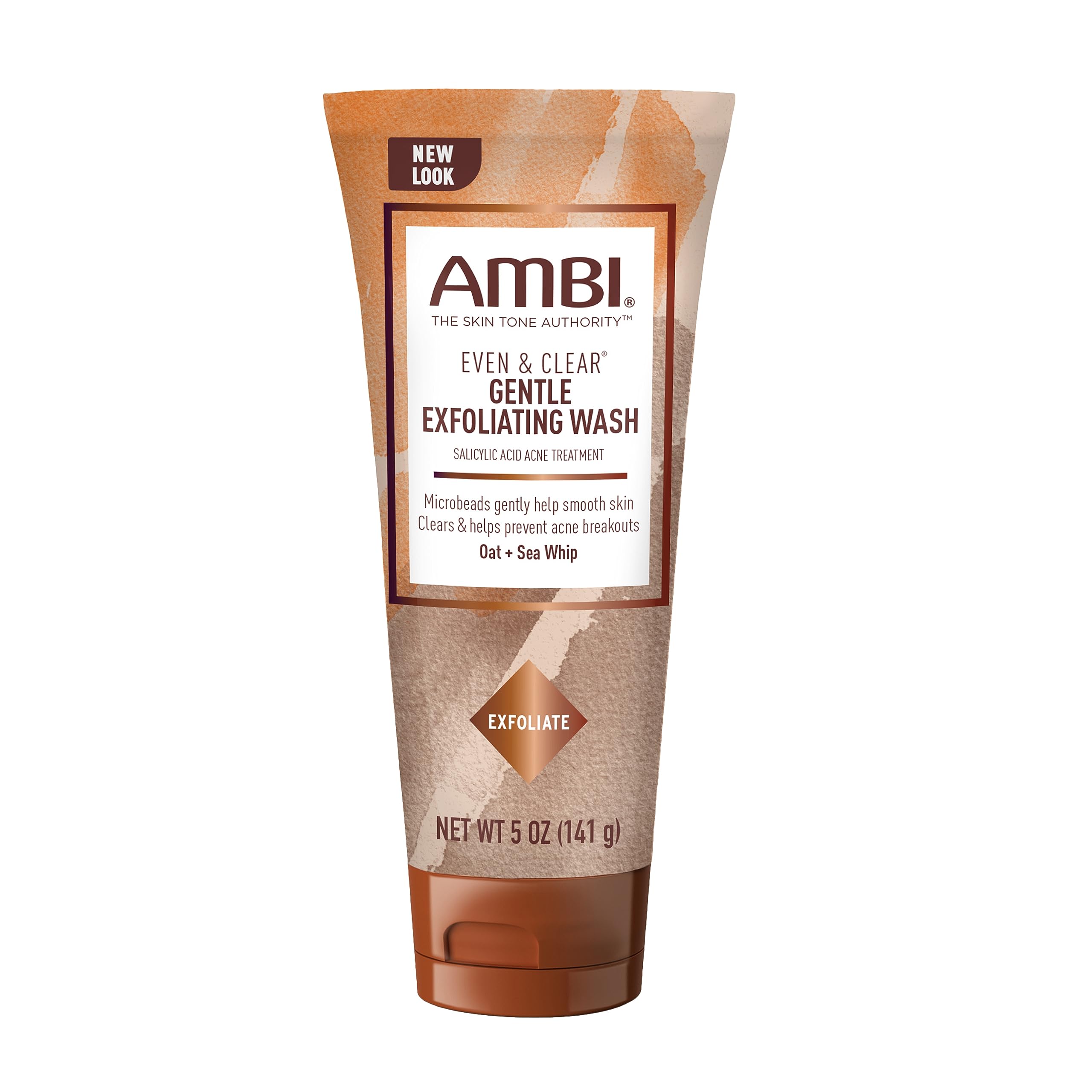 Ambi Even & Clear Gentle Exfoliating Wash with Oat and Sea Whip, - Product Imagery