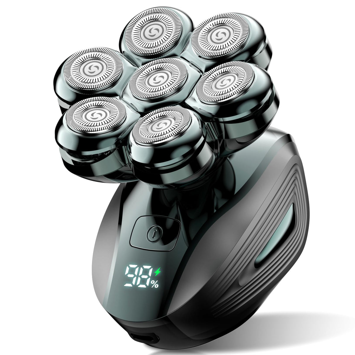 Cyruzi Head Shavers for Bald Men: 7D Floating with 120-Min Run & IPX7 - Carbon – product photo (Rotary Shavers)