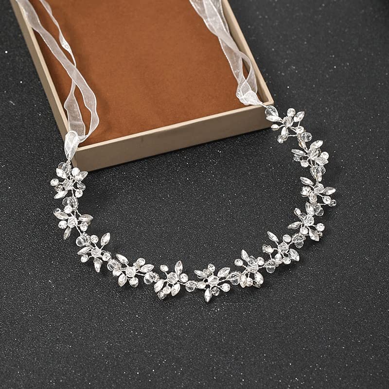 SIDUFHAOPKLL women’s wedding rhinestone tiara hairband with handmade design, perfect for bridal hair accessories and special occasions