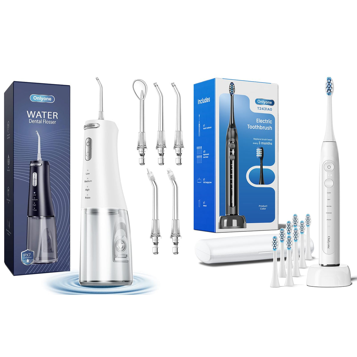Onlyone Sonic Electric Toothbrush for Adults Onlyone Water - Onlyone Official Imagery - 2