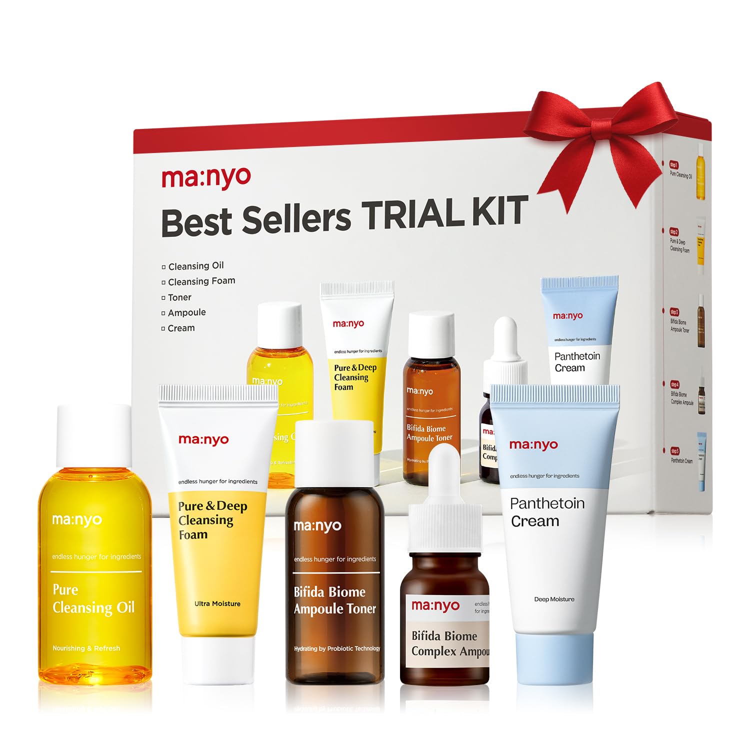 MANYO Best Sellers Kit, Korean Skin Care Set & Trial Gift Set - Product Imagery