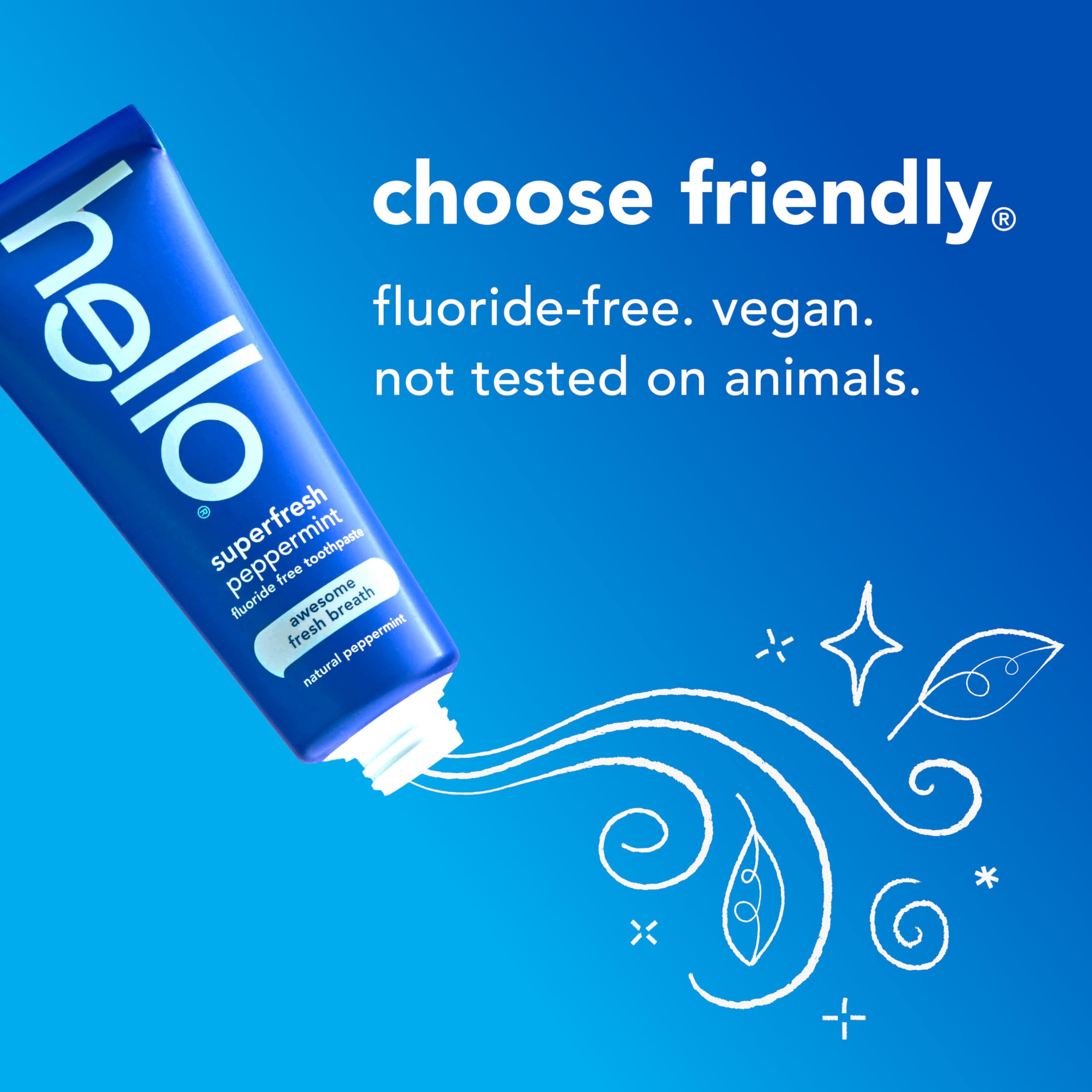 Hello Superfresh Fluoride Free Toothpaste 3-Pack 5oz