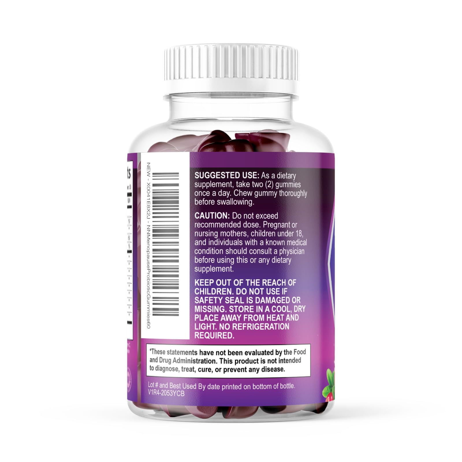 Menopause Probiotic Gummies for Women - Advanced Menopause Relief for Women with Black Cohosh - Complete Women's Probiotics Gummy Supplements for Mild Hot Flashes & Night Sweats Support - 60 Gummies