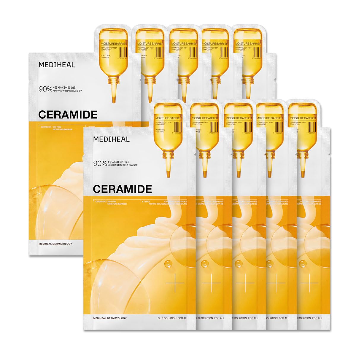 MEDIHEAL Collagen Essential Face Sheet Mask, Skin Firming (10ea) – product photo (Masks)