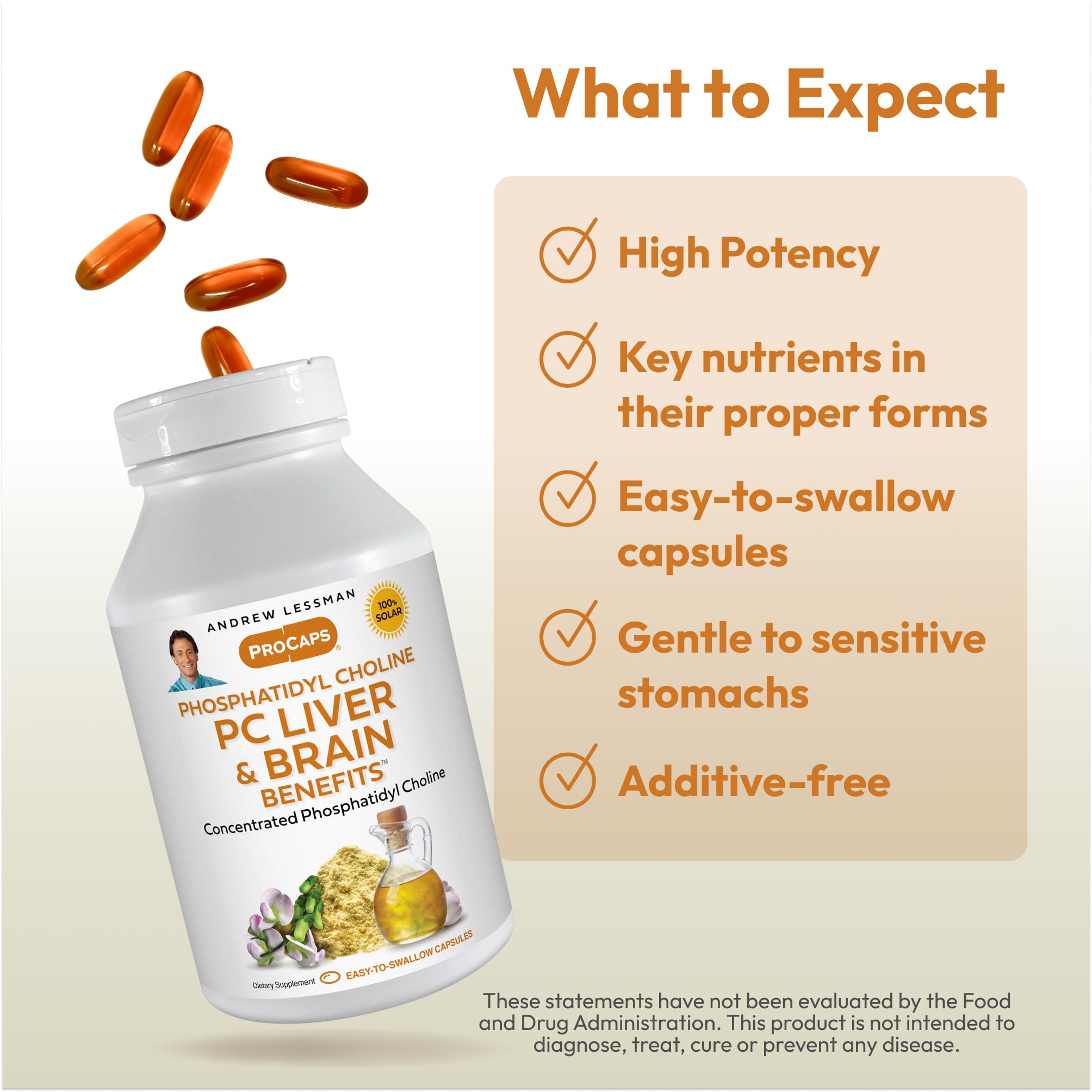 Andrew Lessman ProCaps PC Liver & Brain Benefits 360 Softgels