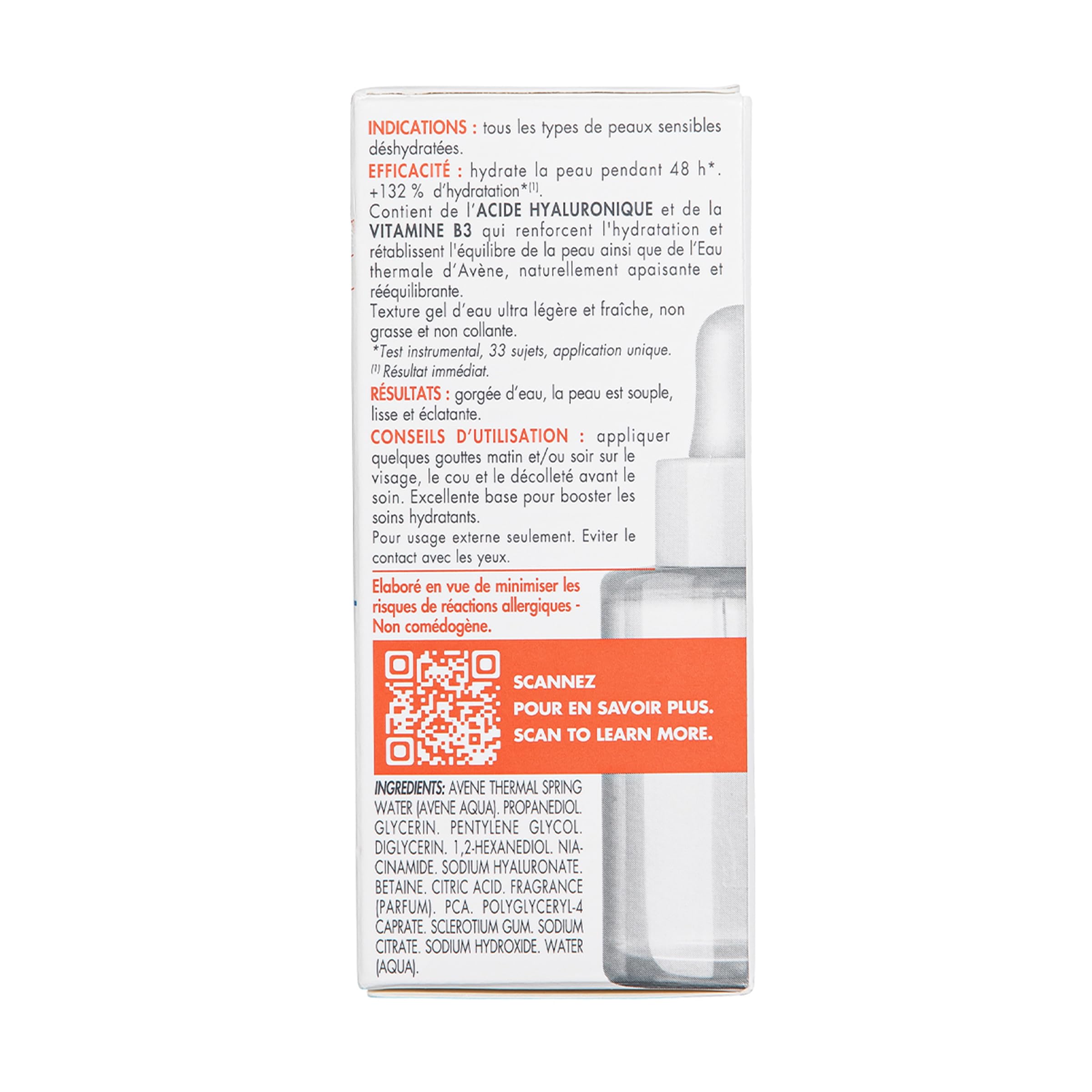Avène Hydrance Boost Hydrating Serum, Hyaluronic Acid, 1 Fl Oz