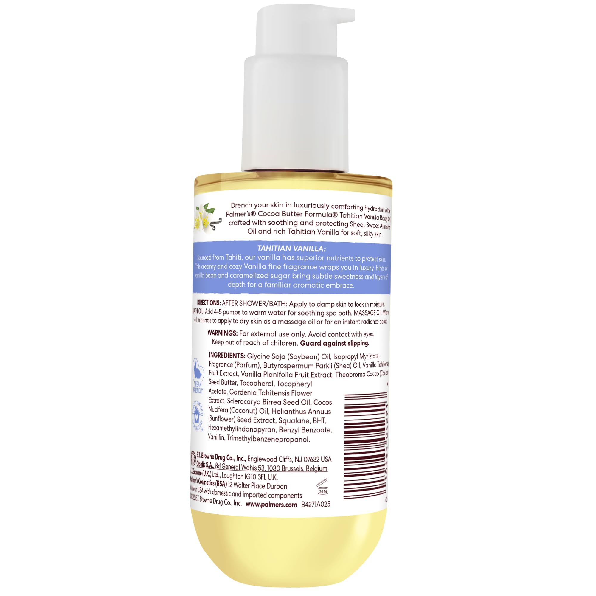 Palmer's Tahitian Vanilla Body Oil, Cocoa Butter Formula (6.5 Fl Oz)