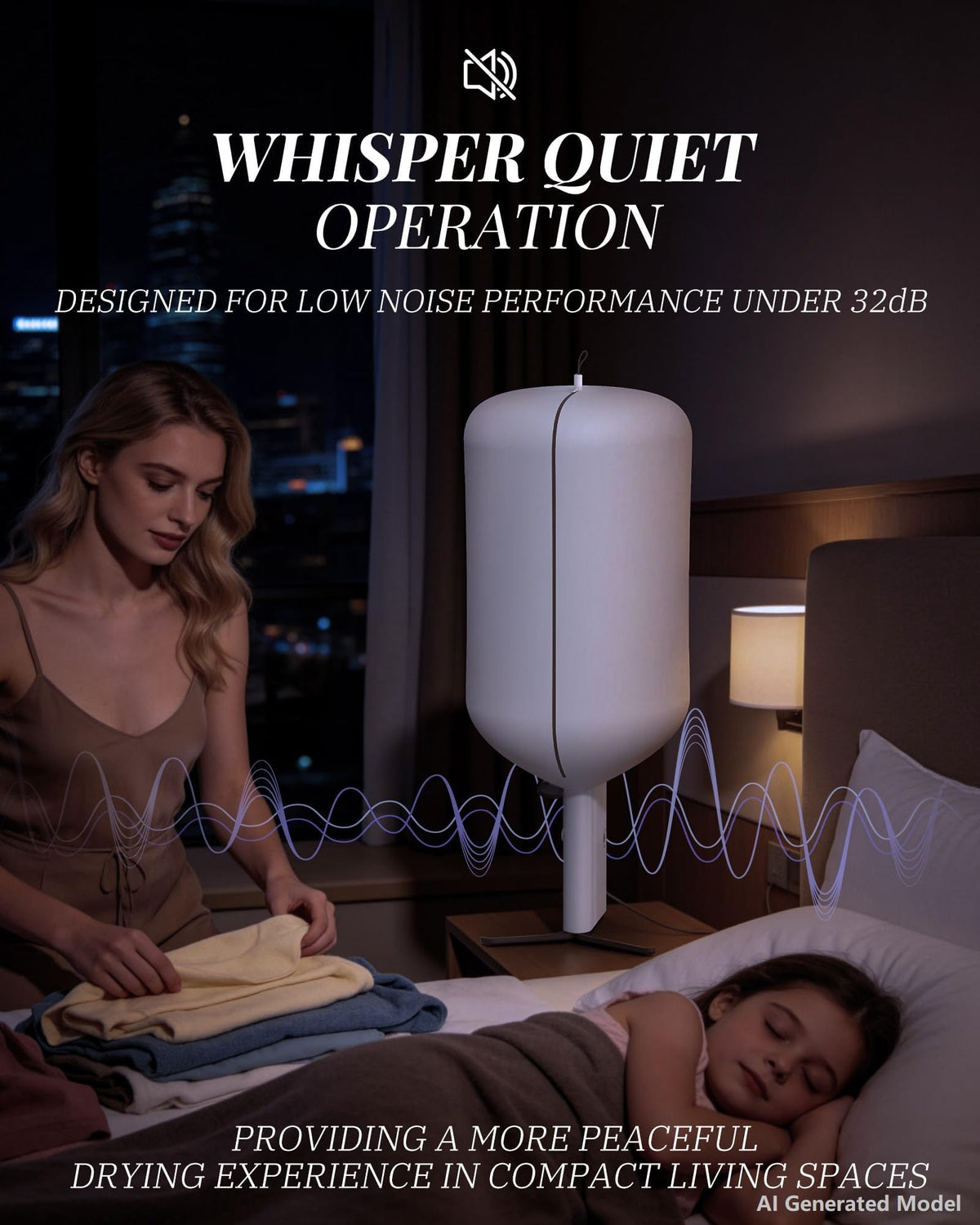 Portable Dryer for Clothes 3 6 9 Hr Timer Fragrance Disc UV - zylo Official Imagery - 7