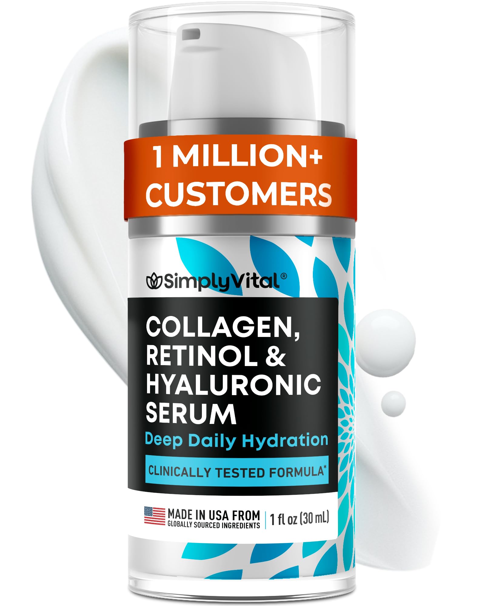 Retinol Collagen Face Serum - Anti-Aging Moisturizer for Women, - Product Imagery