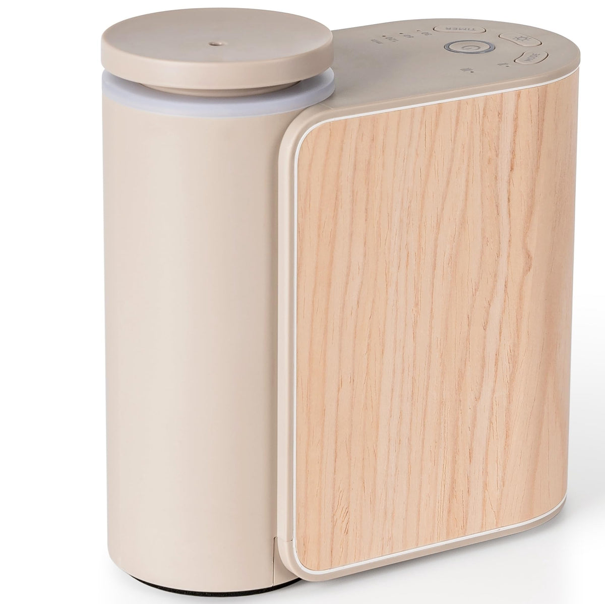 ZMARKRAFT Waterless Essential Oil Diffuser with Solid Wood Cover – Light Brown, 1% Wood (RM0250), 49% Polypropylene (RM0