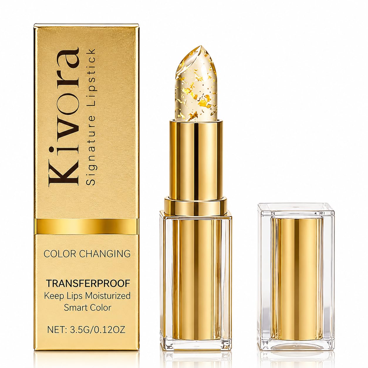 RCSCBC Kivora lipstick in a long-lasting moisturizing lip tint, showing vibrant color and smooth application on lips.