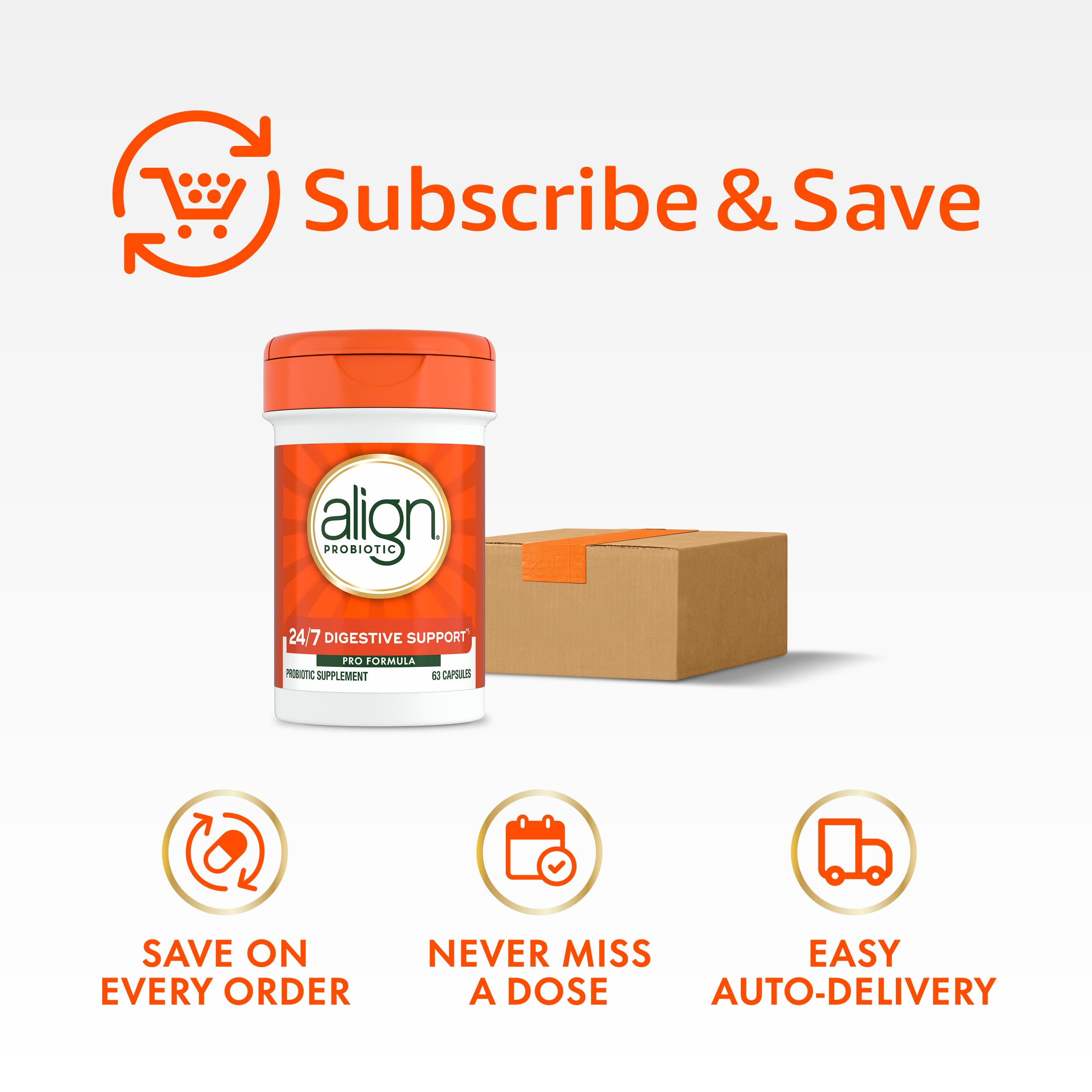 Align Probiotic Pro Formula – 63 Capsules, 2-Month Supply