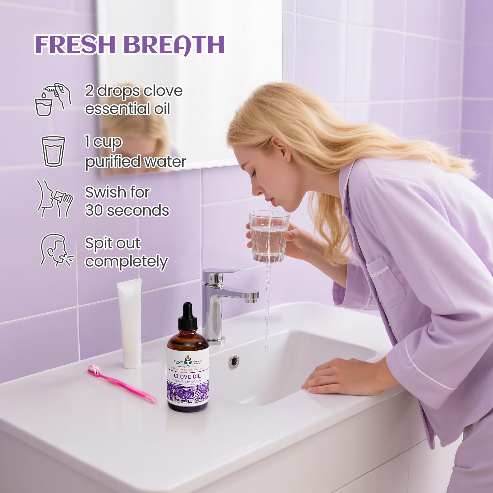 EVOKE OCCU Clove Essential Oil | Teeth, Gums & Skin