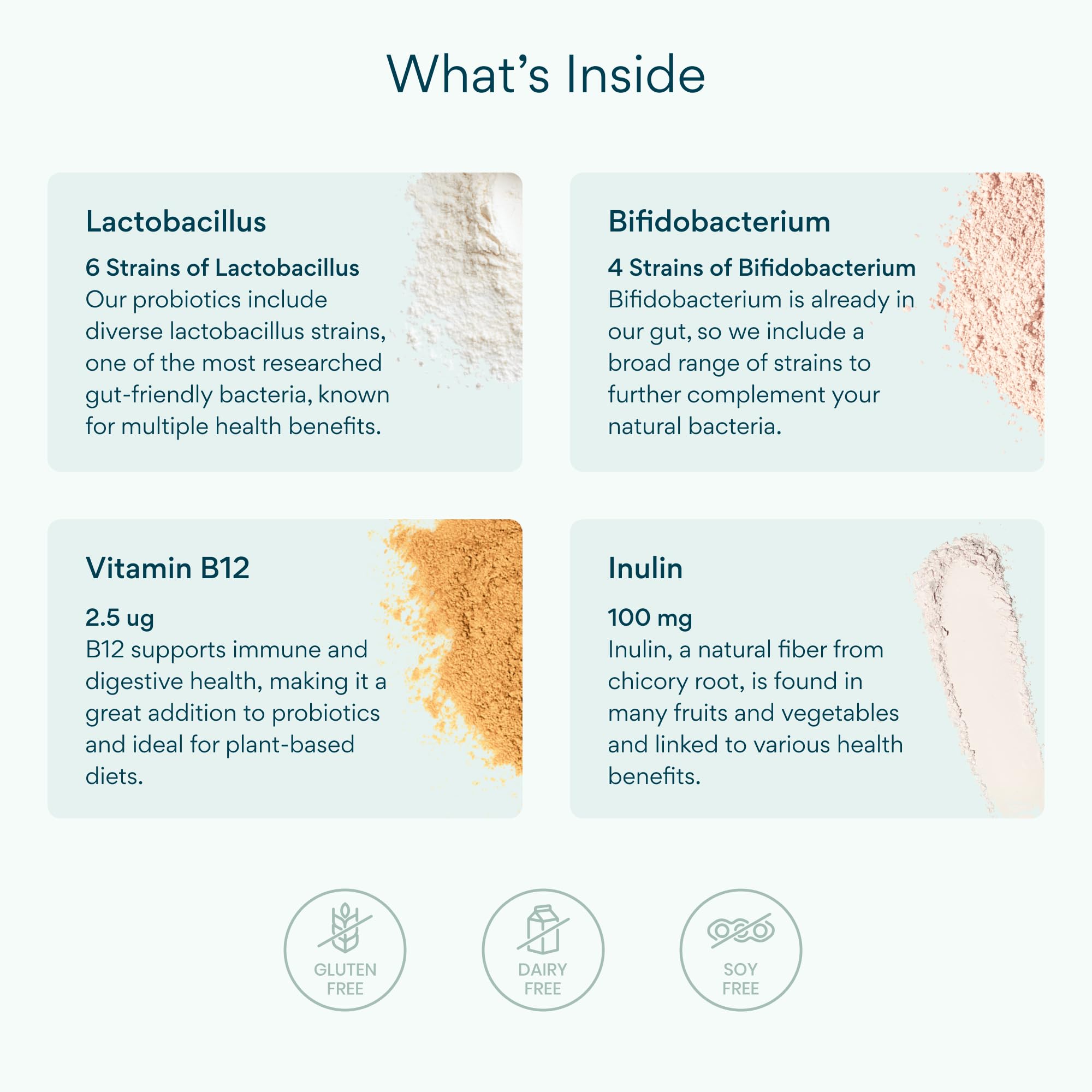 Bettervits Probiotics 75 Billion CFU - 14 Strains with Prebiotic Inulin