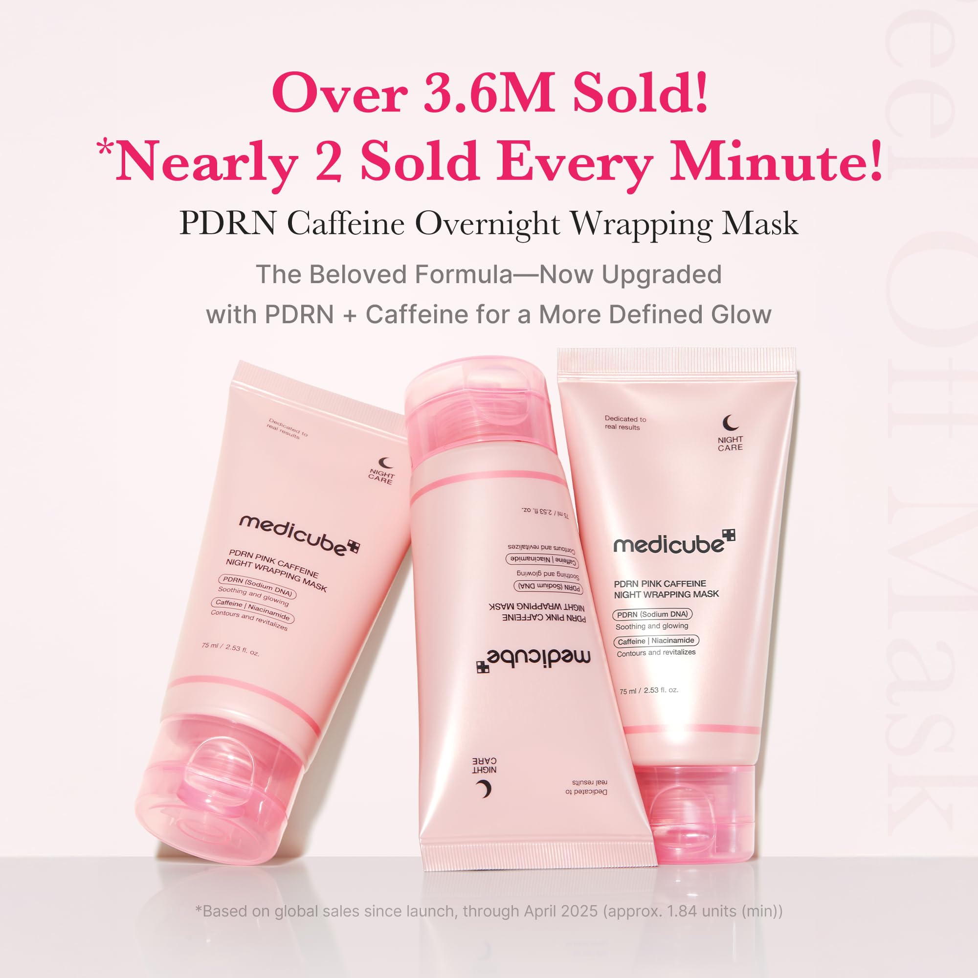 medicube Wrapping Mask PDRN Caffeine - Overnight Peel Off Facial Mask