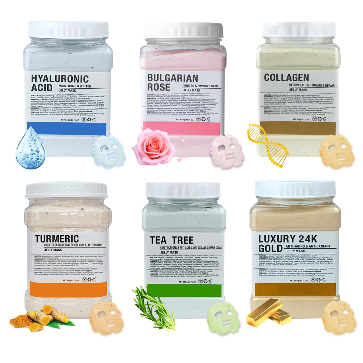 Jelly Masks for Facials Professional Hydrating Moisturizing - Angeland Official Imagery - 2