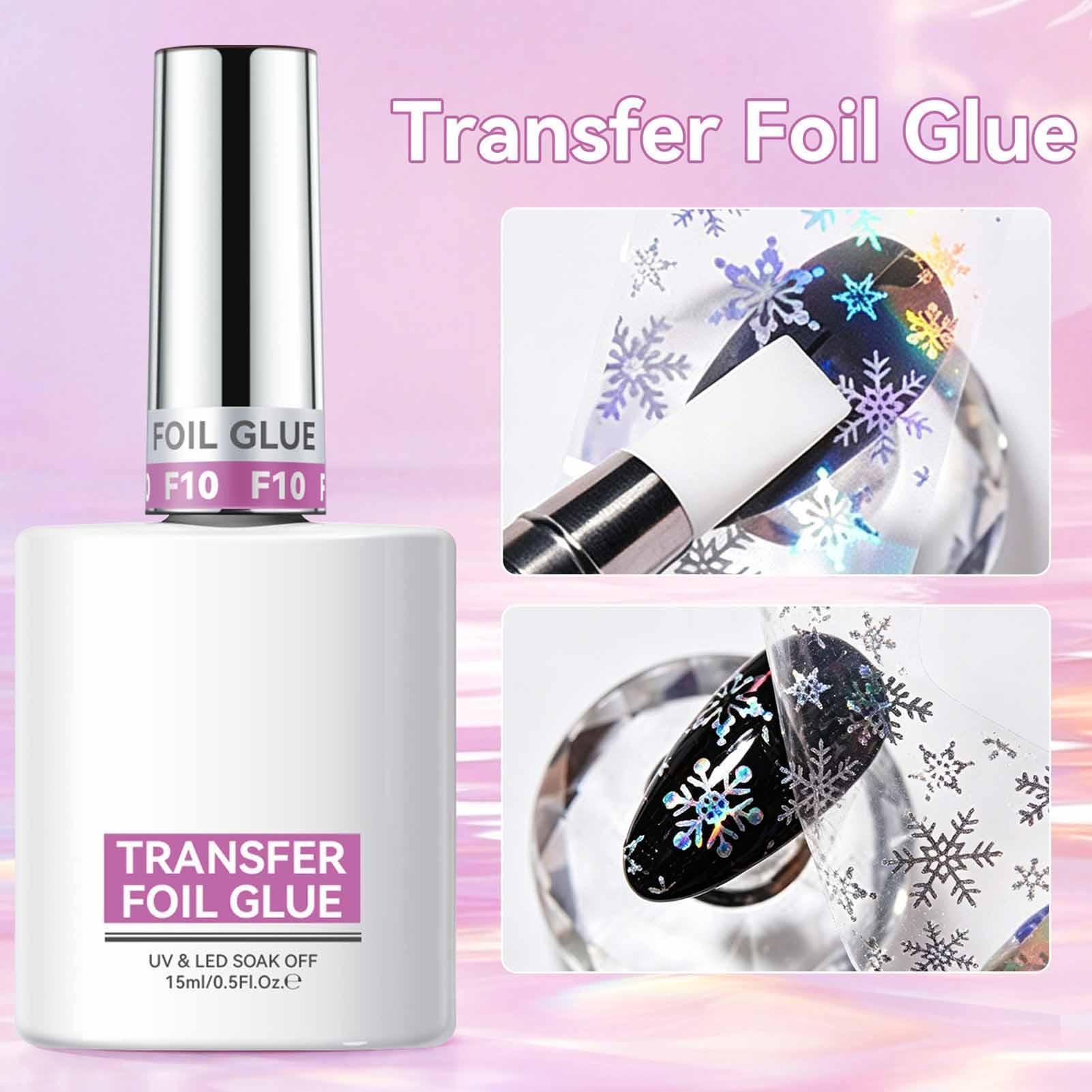 Foil Gel Transfer, for Nails Fine, Brush Smooth Layer, Resin Base Cosmetics
