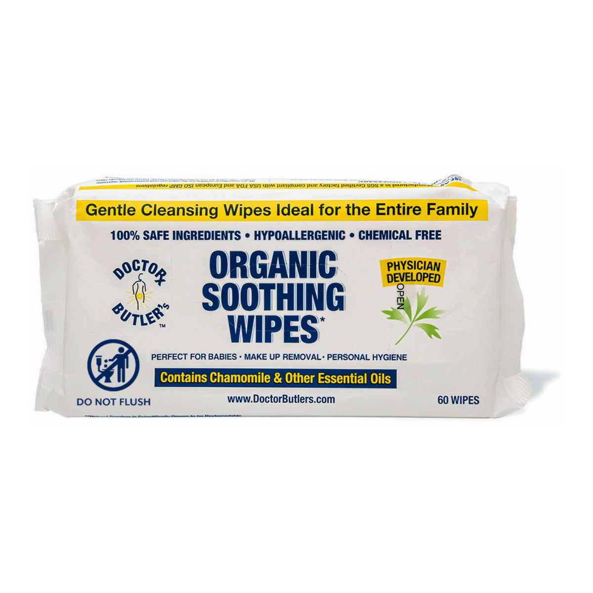 Doctor Butler s Soothing All Purpose Organic Bamboo Wipes - Doctor Butler's Official Imagery - 6