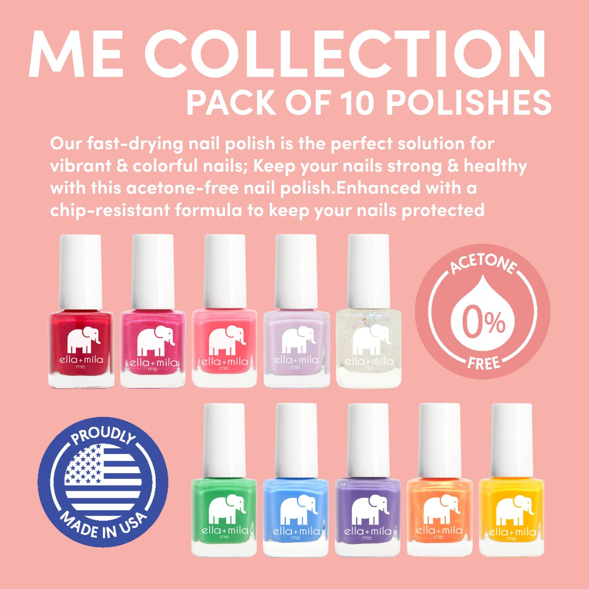 ella mila Nail Polish Set for Kids - ella+mila Official Imagery - 3