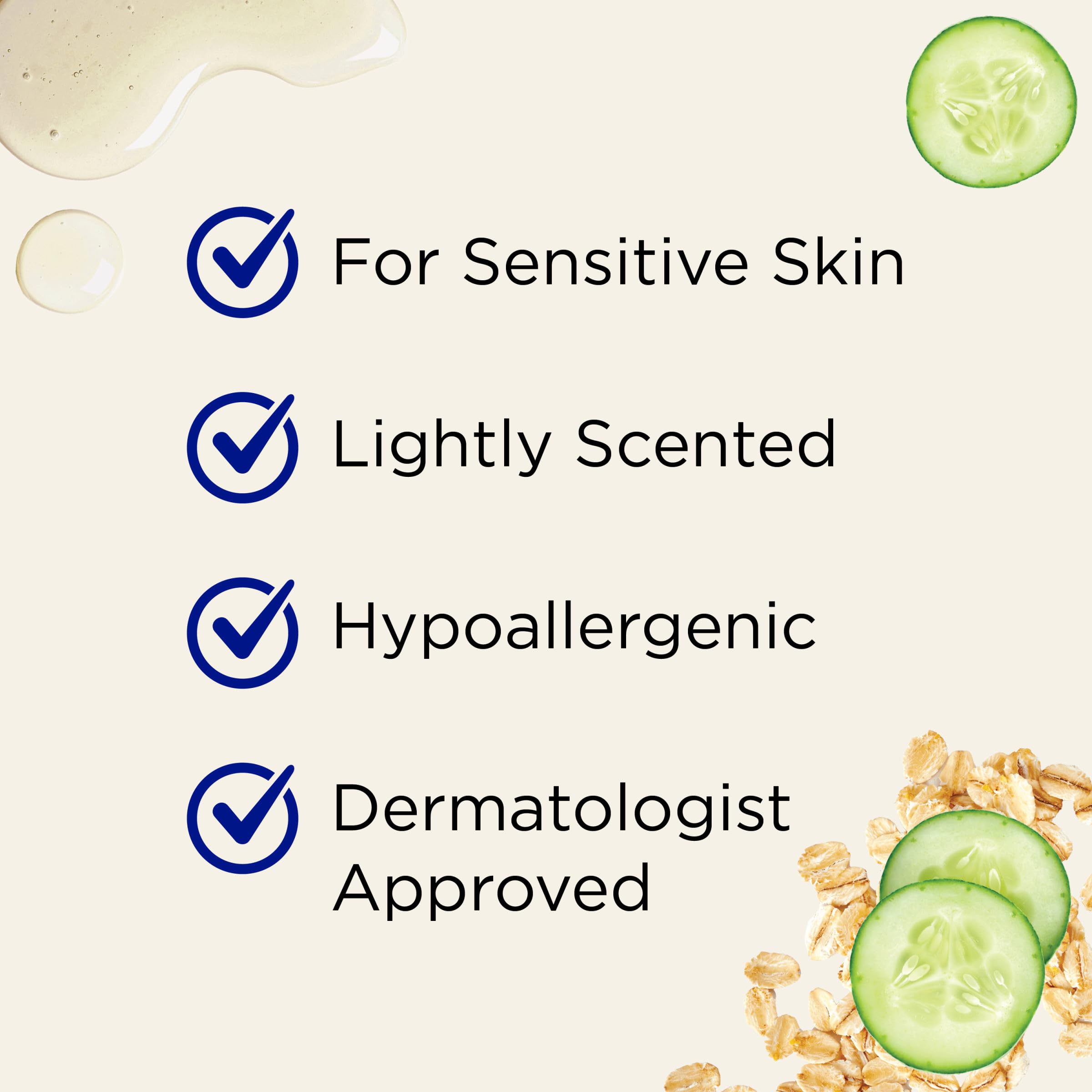 Dr Teal's foaming bath with Epsom salt, colloidal oatmeal, and cucumber for sensitive skin in a 34 fl oz bottle.