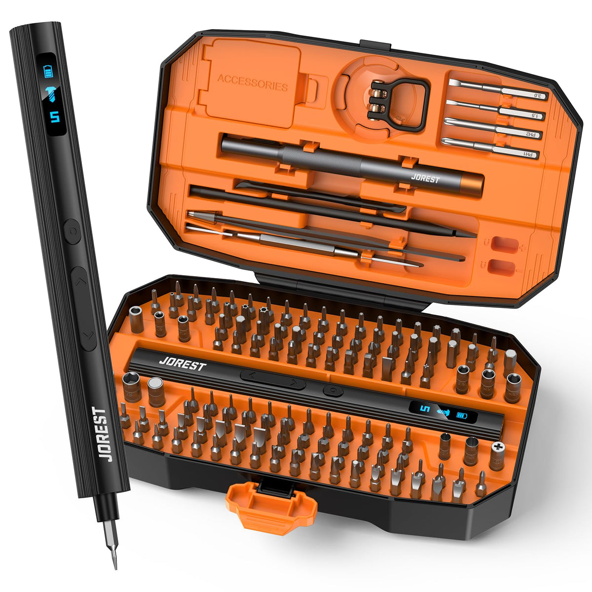 JOREST 155 in 1 Mini Electric Screwdriver Precision Power - Jorest Official Imagery - 2