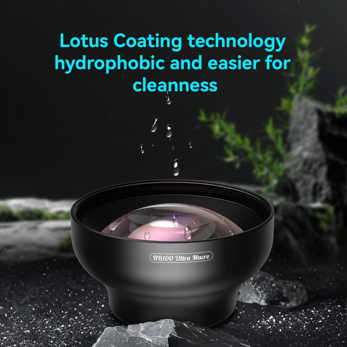 APEXEL 100Ultra Macro Lens - Enhanced Version Smartphone Lens for iPhone – back view and specifications