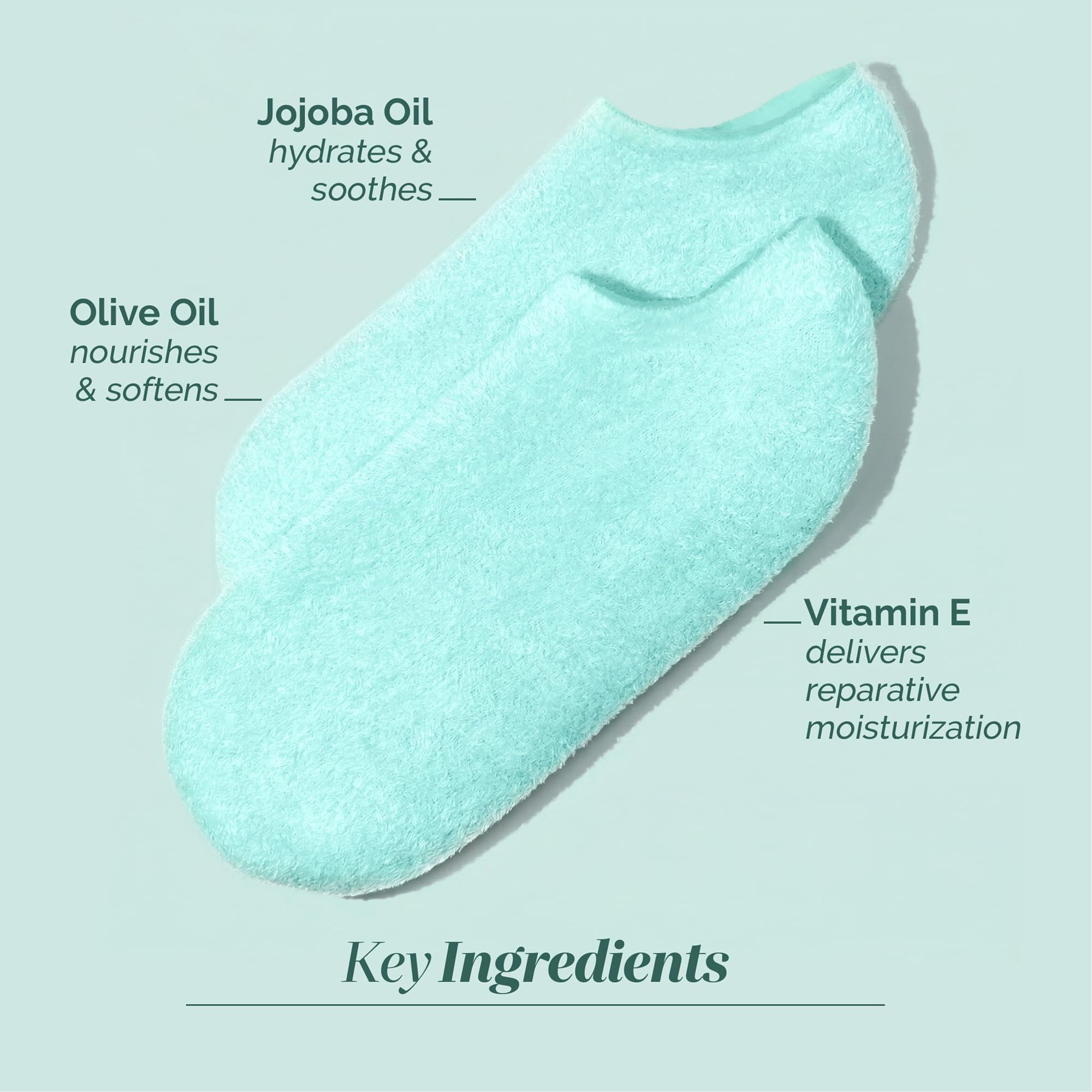 LONDONTOWN Pedi Perfect moisturizing spa socks with soft, plush fabric designed to hydrate and soothe feet.