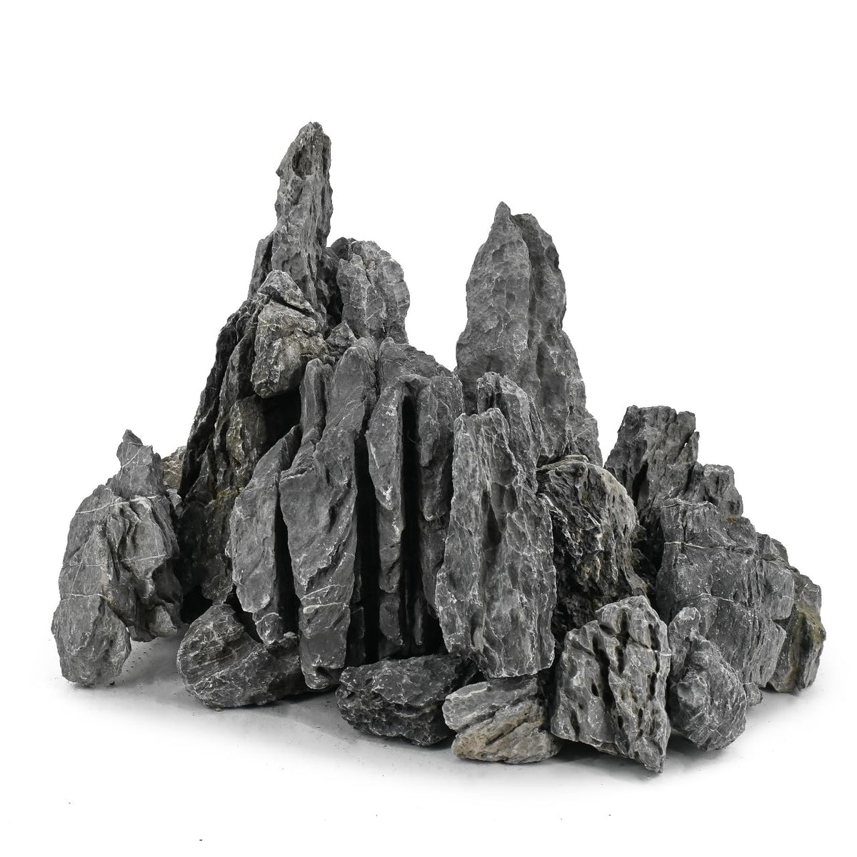 Unocho Aquarium Stones Seiryu Rock 20lb Natural Stone for Aquascaping,3-10 Inches – Gray, 20LB(3-10 inches)