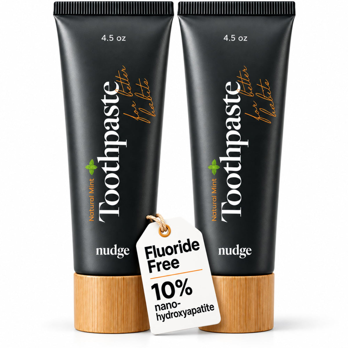 Nudge 10 Nano Hydroxyapatite Toothpaste Natural Mint 4 5 oz - Nudge Official Imagery - 1