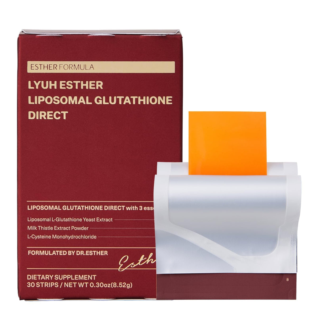 ESTHER FORMULA Liposomal Glutathione Strips - ESTHER FORMULA Official Imagery - 1