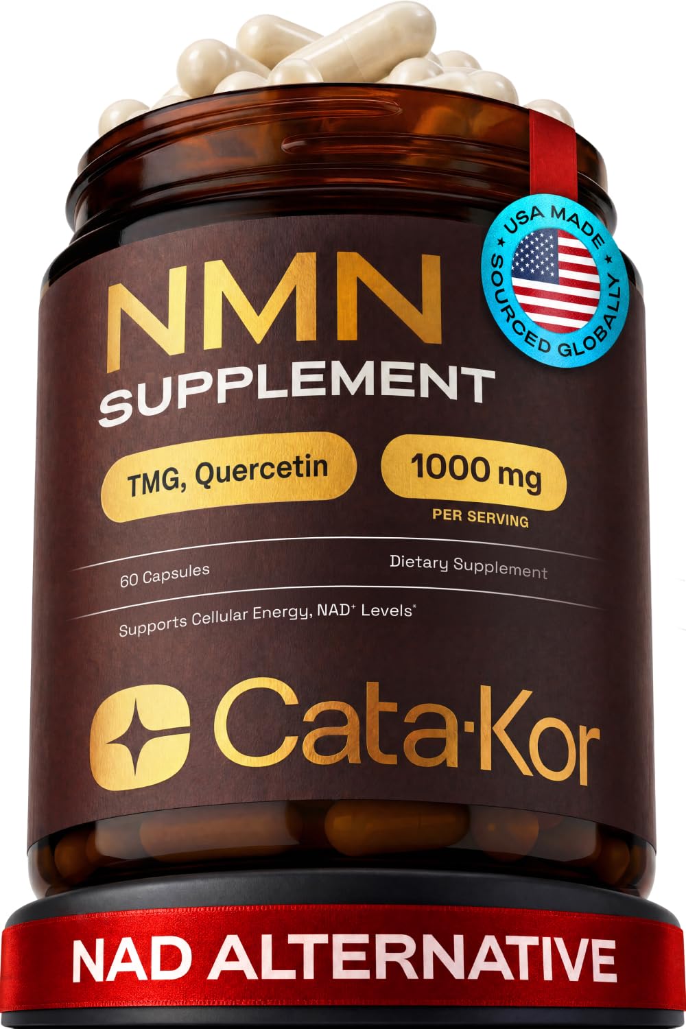Cata-Kor NMN 4-in-1 NAD+ Supplement, 60 Capsules