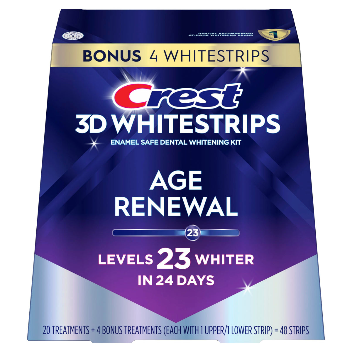 Crest 3D Whitestrips Age Renewal 3D White Teeth Whitening - Crest Official Imagery - 2