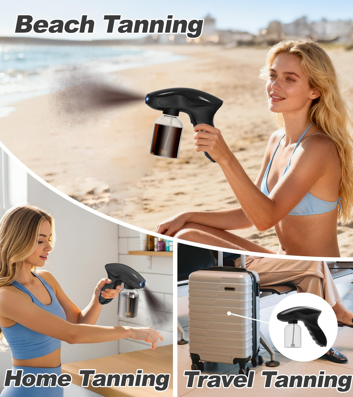 Tanning Spray Gun 280ml Handheld Spray Tan Machine for Face - rupuqira Official Imagery - 6