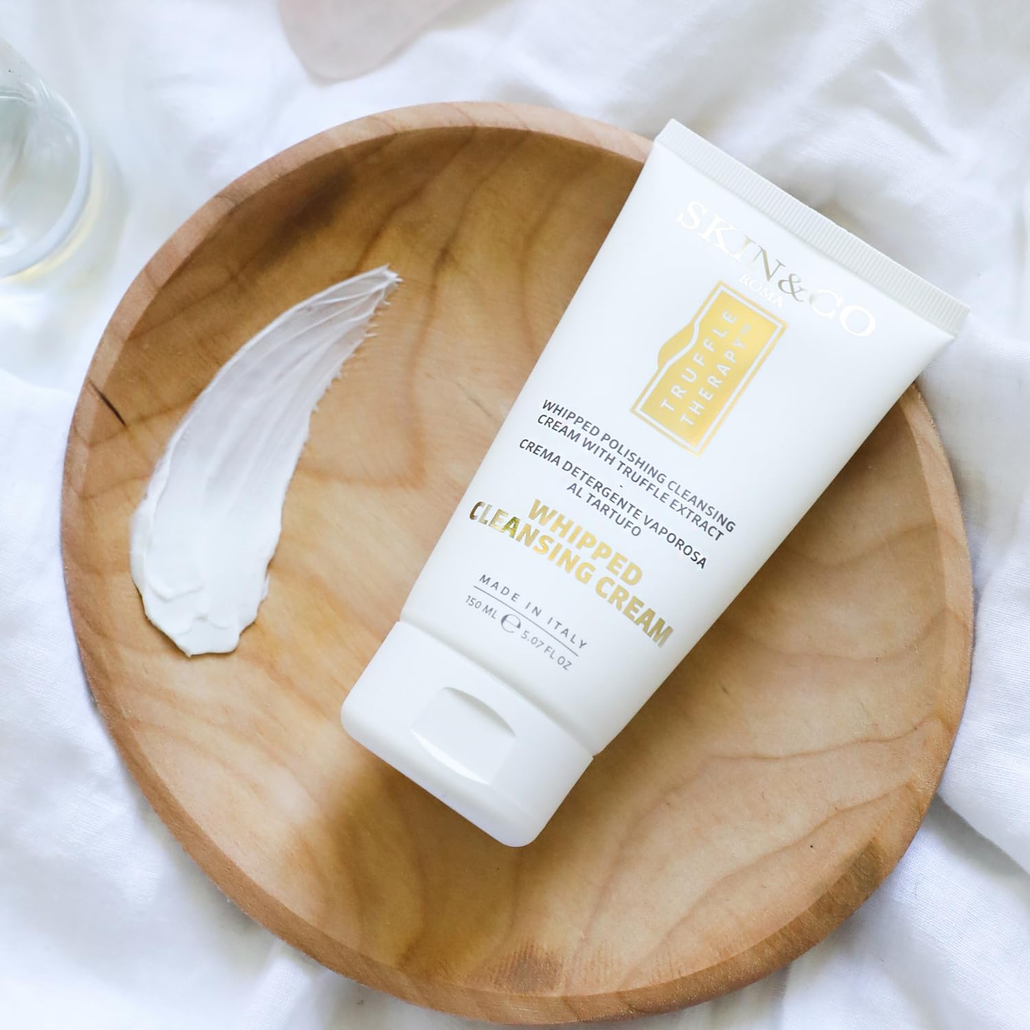 SKIN&CO Roma Truffle Therapy Whipped Cleansing Cream, Almond, 5.07 Fl Oz